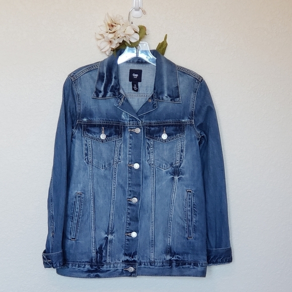 Womens GAP Denim Jean Jacket - Picture 6 of 6